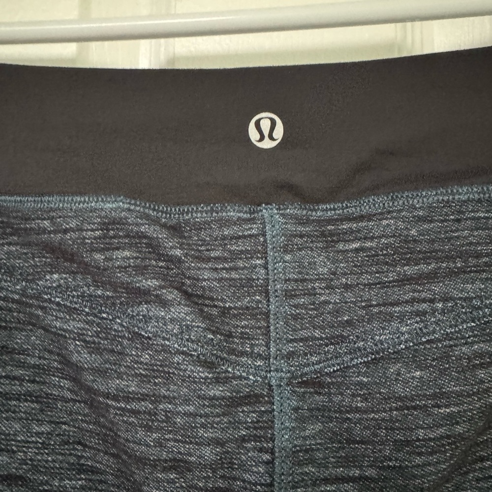 Lululemon Athletica Heathered Gray And Blue Leggings - Picture 2 of 5
